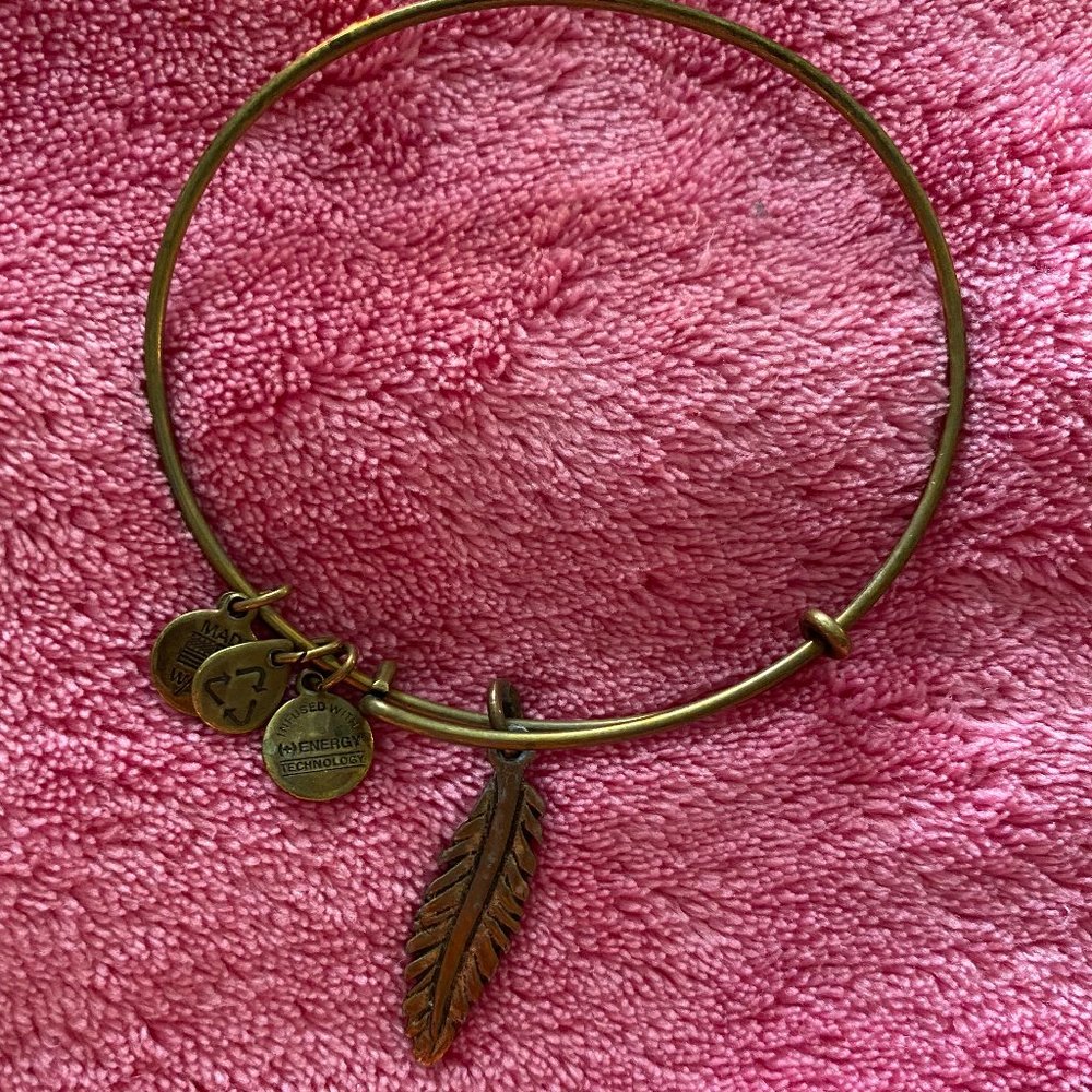 Gold Feather Alex and Ani Bracelet